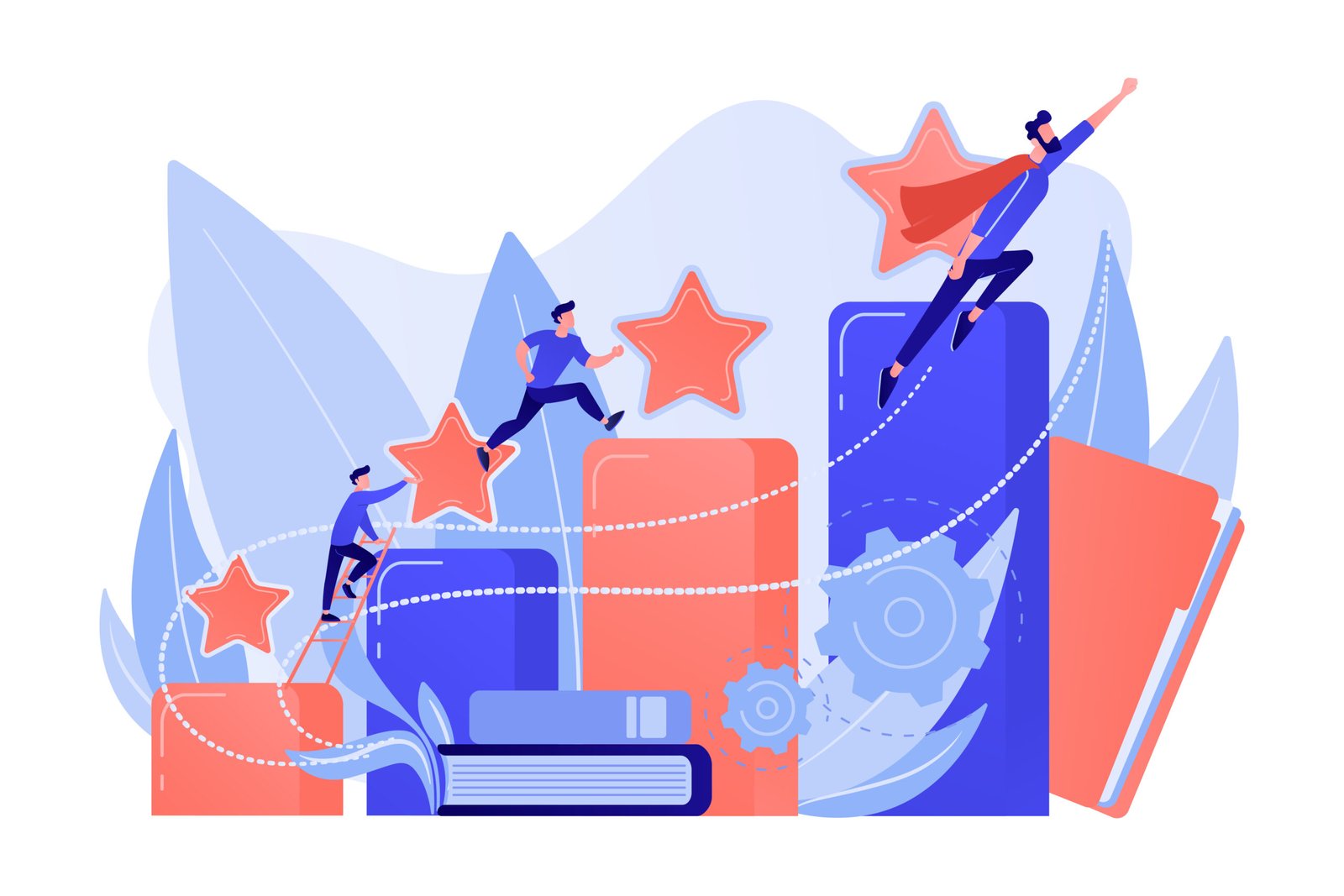Career development concept vector illustration.